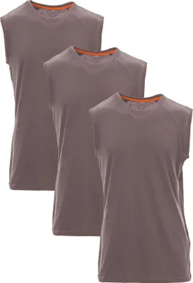 Produktbild von Mivaro Herren Tank Top 3er Pack aus Baumwolle in Anthrazit - ärmelloses Basic Shirt mit Rundhals, Regular Fit, Größen S bis XXL