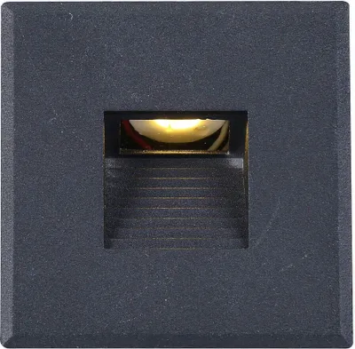 Produktbild von ISOLED Cover Aluminium eckig 3 schwarz für Wandeinbauleuchte Sys-Wall68