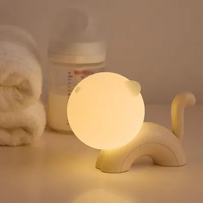 Produktbild von Niedlich Katze Nachtlicht,Silikonkatze berührt das Nachtlicht,USB-Aufladung LED -Nachtlampe,tragbar,für Kinderzimmer,Partydekorationv,Geschenke
