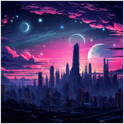 Produktbild von Wallario Memoboard Magnettafel aus Glas, Größe 50 x 50 cm, Motiv Galaxie in der Abenddämmerung