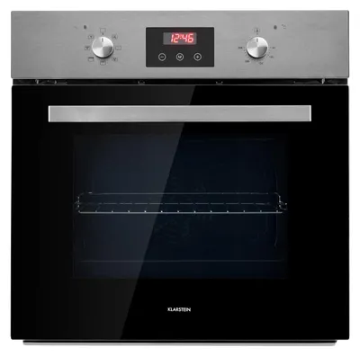 Einbauofen 68 L, A-Energie, 50-250 °C, 7 Funktionen, Schwarz
