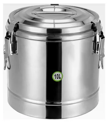 Produktbild von Edelstahl Thermobehälter 10L, warmer Speisebehälter für Transport und Warmhaltung, geeignet für Restaurants, Kantinen, Schulen