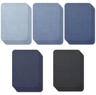 20er-Pack Bügelflicken aus Baumwolle 7,5x10,5 cm