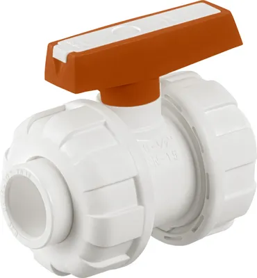 Produktbild von Ø 20mm, PPR Aqua Plus Kugelhahn mit Verschraubung in Weiß | Wasserrohr, Heizungsrohr Klimaleitung Fusiotherm