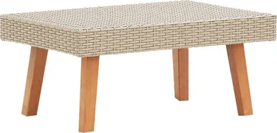 Produktbild von ZMH Garten-Couchtisch Poly Rattan Beige