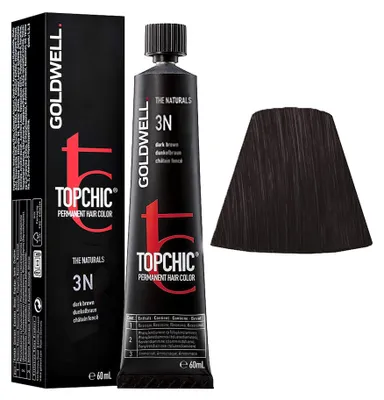 Produktbild von Goldwell Topchic The Naturals, Braun, 3NA, Dark Natural Ash Brown, Unisex, 60 ml, Alle Haare