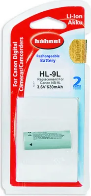 Produktbild von Hähnel Akku passend für Canon NB-9L 3,7Volt 630mAh Li-Ion (kein Original)