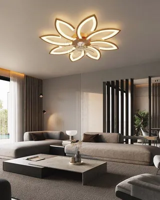 Productafbeelding van Dimbare Plafondventilator 90 cm met Licht - Zeer Stille en Moderne DC Motor voor Slaapkamer en Keuken
