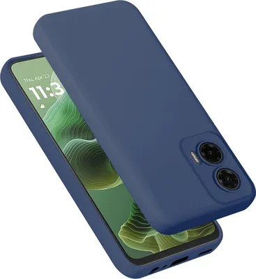 Produktbild von Cadorabo Hülle für Motorola Moto G35 Hülle Silikon Handyhülle Case aus flüssigem Silikon, Kratzfeste und stoßfeste Schutzhülle für Motorola Moto G35