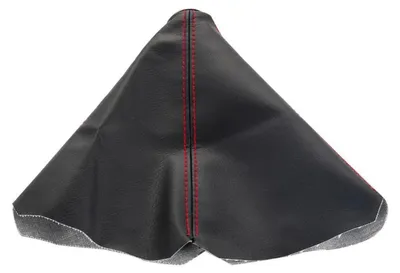 Immagine prodotto di Copertura in ecopelle nera e rossa, universale, per leva del cambio, con funzione di protezione dalla polvere, per auto
