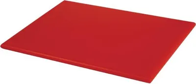 Produktbild von Hygiplas Schneidebrett klein aus Polyethylen in rot für rohes Fleisch