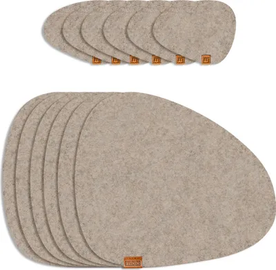 Produktbild von Tischsets Glasuntersetzer 12er-Set
