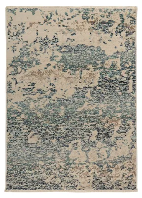 Image de Tapis Vintage Charin 300 Bleu en Tissu