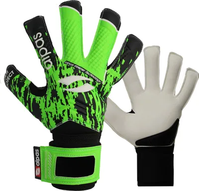 Produktbild von Alpas Torwarthandschuhe (Fingersave) V4 Hellgrün Gr. 3 bis 12  (optional mit Druck)