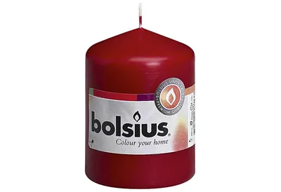 Produktbild von BOLSIUS Stumpenkerze 8x5,8cm altrot