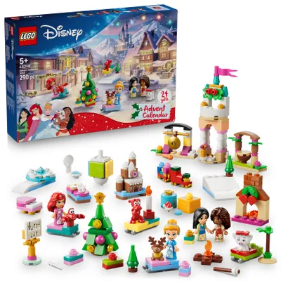 Produktbild von LEGO │ Disney Princess Adventskalender 2026 - Vorweihnachts Spielzeug für Mädchen ab 5 Jahren - 24 Überraschungen mit 4 Mini Puppen & 4 Tierfiguren und Spielbrett - Weihnachtsgeschenk - 43298