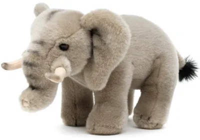 Produktbild von Uni-Toys - Elefant, stehend - 31 cm (Länge) - Plüschtier, Kuscheltier