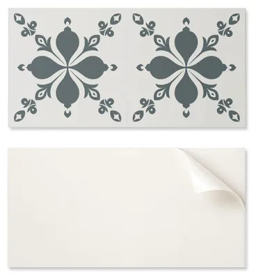 Productafbeelding van Zelfklevende vinyltegels met patroon voor de woonkamer, met een decoratief bladmotief, afmetingen 10 x 40 x 20 cm