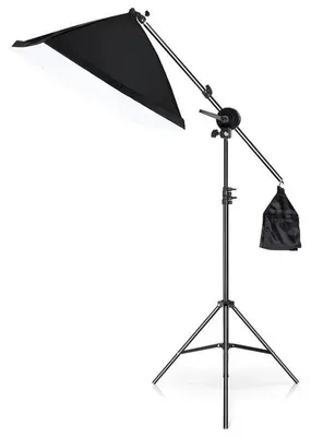 Zdjęcie produktu dla Wysięgnik statywowy, regulowana wysokość, przenośna konstrukcja, ramię do softboxu