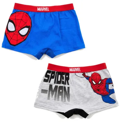 Produktbild von Marvel Spiderman Kinder Boxershorts 2er Pack Jungen Gr. 98-128 - Bunt, 122/128