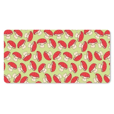 Produktbild von MuchoWow® Schreibtischunterlage Pilz - Rot - Muster 80x40 cm - XXL Mauspad - Gaming Mauspad