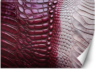 Produktbild von Vlies fototapete Rote Schlangenhaut 200x140 cm Feeby Rot inkl. Kleber einfache Montage