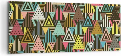 Produktbild von Bild auf Leinwand - Leinwandbild - Abstraktion modern - 100x40cm - Wand Bild - Wanddeko - Leinwanddruck - Bilder - Kunstdruck - Wanddekoration - Leinwand bilder - Wandkunst - AB100x40-3700