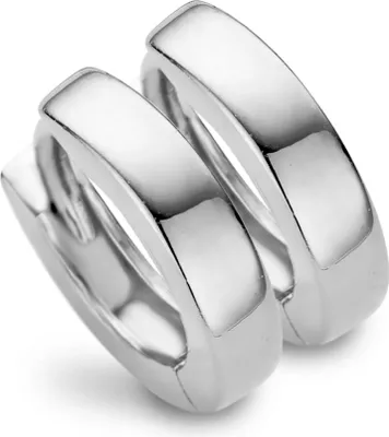 Produktbild von New Bling 9NB-0064 - Zilveren oorringen - grootte 12x3 mm - zilverkleurig