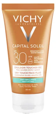 Productafbeelding van Vichy - Capital Soleil - Dry Touch Zonnecrème SPF30 - Gezicht - 50ml