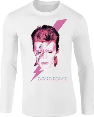 Image de David Bowie David Bowie Aladdin sane T-shirt à manches longues