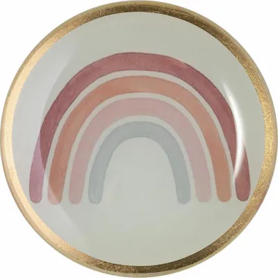 Immagine prodotto di Gift Company Glasteller Love Plates Regenbogen S, rund, Dekoteller, Schale, Glas, Grau, 10 cm, 1054003004