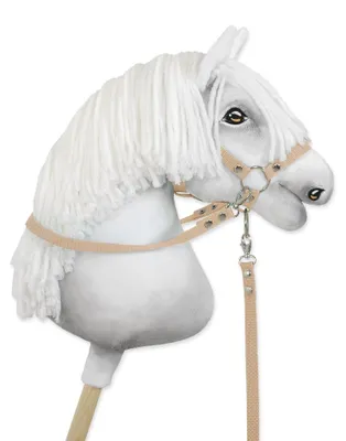 Produktbild von Hobby Horse Zügel für Halfter – beige – 5902366016785