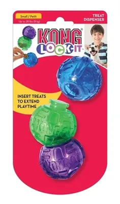 Obrázok produktu pre Kong Dog Hračka Lock it na pamlsky S 3ks
