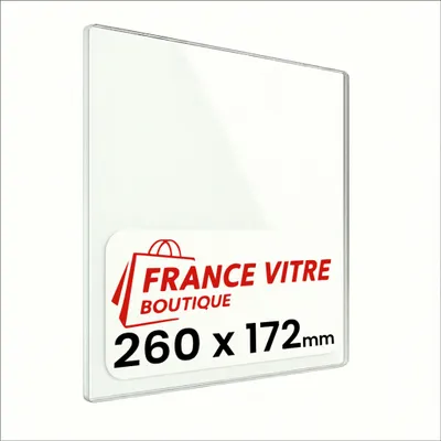 Produktbild von CHARNWOOD - modell : firefront-la - 260 x 172 x 4 mm - Kaminglas - Ofenglas - Ersatz-Kaminscheibe - feuerfestes Glas - France Vitre