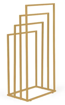 Zdjęcie produktu dla ModernHome AIE-44 – stojak na ręczniki, 4 ramiona, złoty