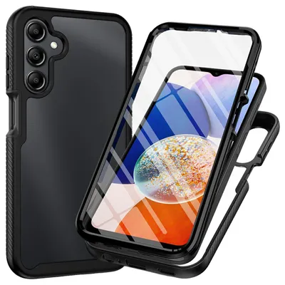 Image de Cazy Coque compatible avec Samsung Galaxy A27 Coque – Coque de Protection Totale 360° avec Protecteur d'Écran Intégré – Noir