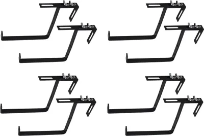 Produktbild von Blumenkasten-Halter 4 Sets schwarz
