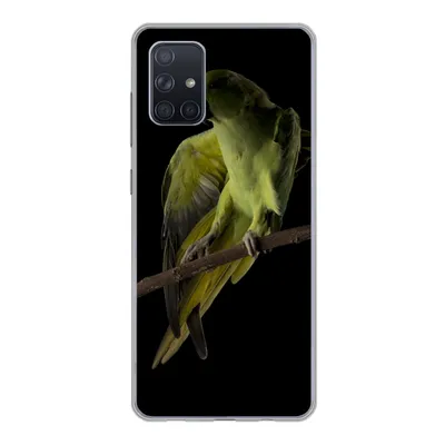Produktbild von MuchoWow® Handyhülle Schutzhülle Hülle für Samsung Galaxy A51 5G Papagei - Vogel - Zweig Silikon Softcase Handy Hülle