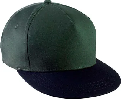 Produktbild von K-Up Herren Kappe Snapback Cap Panel Cap Basecap Mütze Cappy Cap, Größe:U, Farbe:Forest Green/Black