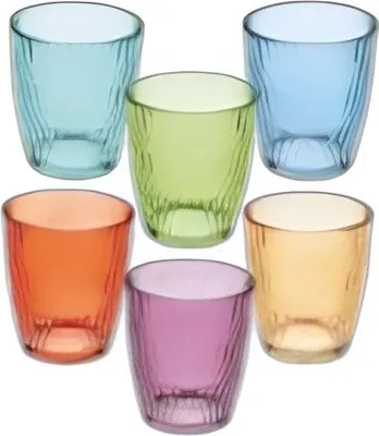 Produktbild von Tognana Porcellane N3585U2M255 Wasserglas Gemischte Farben 6 Stück(e) 310 ml
