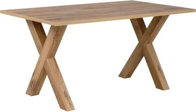 Image de Table à manger rectangulaire MANZANO,Reproduction Chêne Flagstaff, 8 personnes, 160 x 90 cm