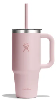 Produktbild von HYDRO FLASK 24 OZ Travel Tumbler Clear Lid Trinkflasche pink 709 ml