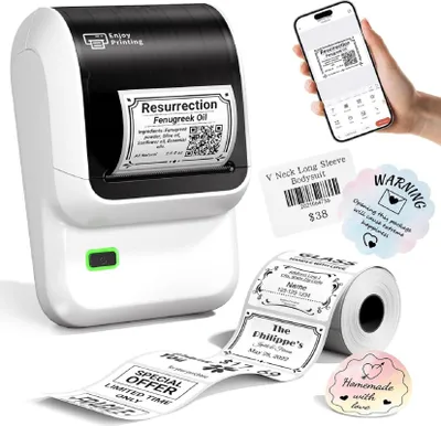 Image de Imprimante d'étiquettes M100, Bluetooth, adhésive, portable, pour la cuisine et le bureau