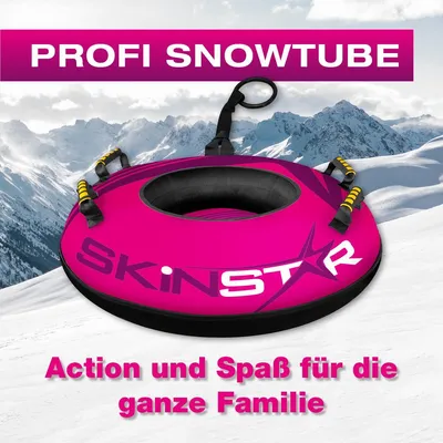 Produktbild von SkinStar Profi Snowtube pink Ø 100cm Rodelreifen Schneereifen Schlitten Bob
