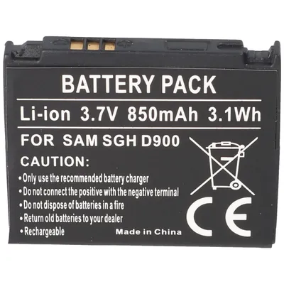 Zdjęcie produktu dla Bateria pasuje do Samsung SGH-D900, -E780, -E788, AB50344CECSTD, 503442CE