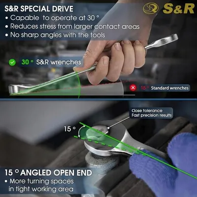 Produktbild von S&R Steckschlüssel 30 mm Cr-V Super Drive Maulschlüssel