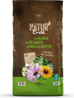 Produktbild von PATZER NATUR Erde  für Blumen & Pflanzen im Haus & Garten torffrei - 45 Liter