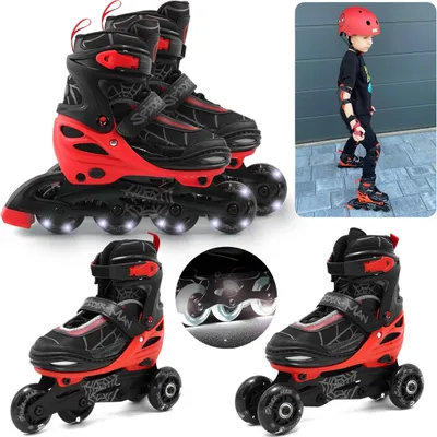 Obrázek produktu pro MARVEL Spider-Man Brusle soft boot 3 v 1 pro děti, nastavitelná, LED - klasické, tréninkové, koloběžky 34-37 EU