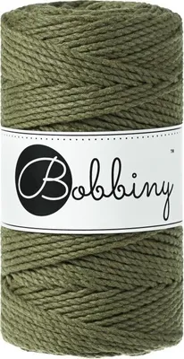 Produktbild von Bobbiny 3PLY Macramé Rope 3 mm 100 m Avocado Schnur