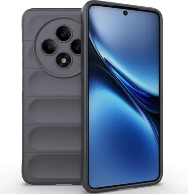 Produktbild von Handyhülle für Oppo Reno12 F 5G Weich TPU Silikon Stossfest Anti-rutsch Hülle Dunkelgrau